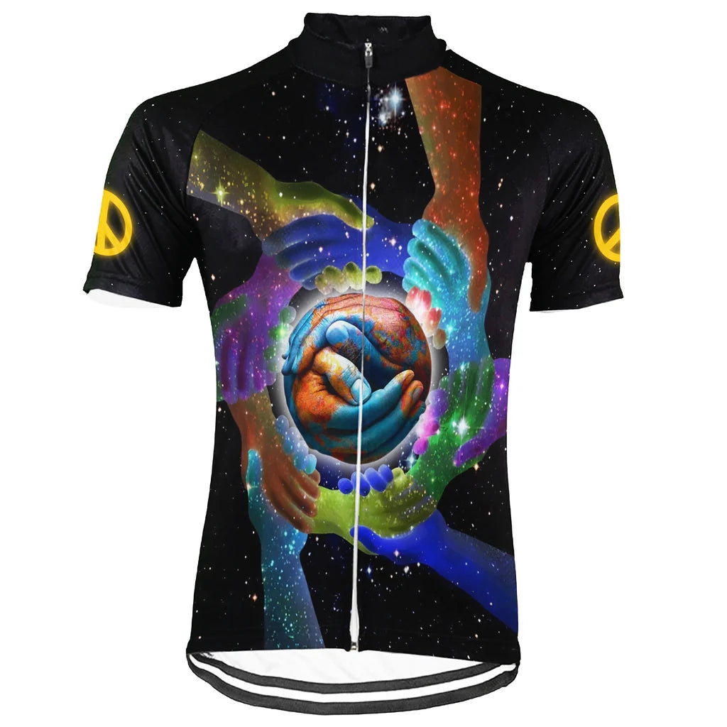 Customized PEACE Men's Cycling Jersey Short Sleeve