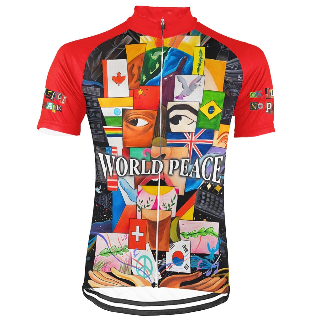 Customized PEACE Men's Cycling Jersey Short Sleeve