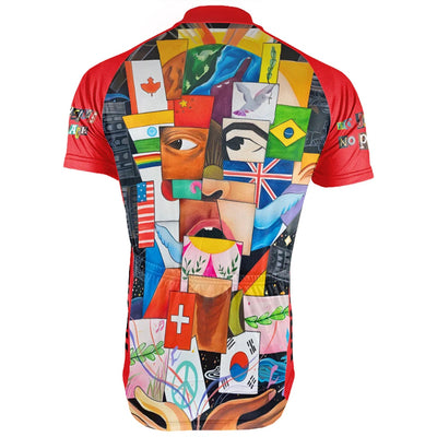 Customized PEACE Men's Cycling Jersey Short Sleeve