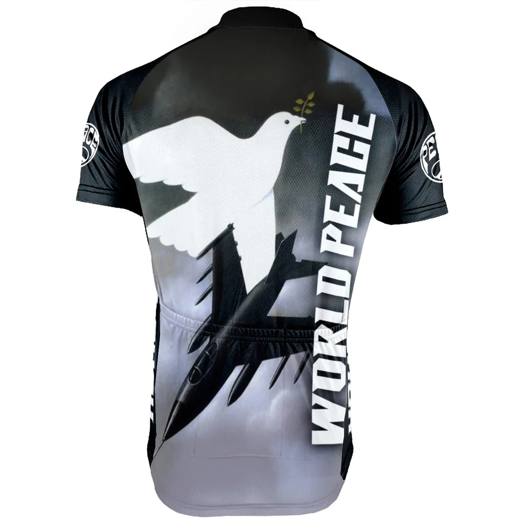 Customized PEACE Men's Cycling Jersey Short Sleeve