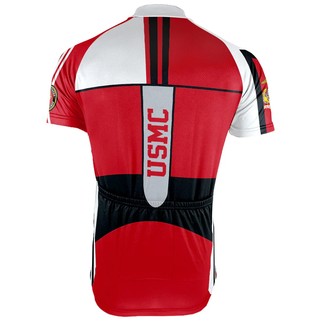 Customized USMC US MARINE CORPS Men's Cycling Jersey Short Sleeve