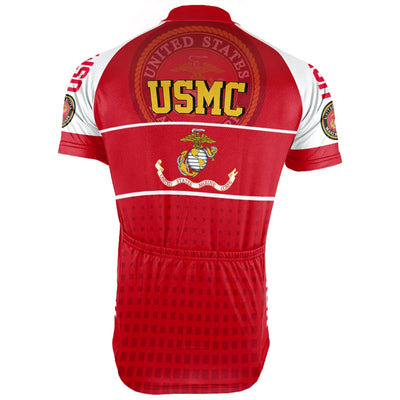 Customized USMC US MARINE CORPS Men's Cycling Jersey Short Sleeve