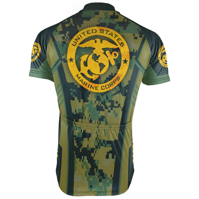 Customized USMC US MARINE CORPS Men's Cycling Jersey Short Sleeve