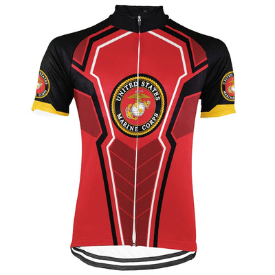 Customized USMC US MARINE CORPS Men's Cycling Jersey Short Sleeve