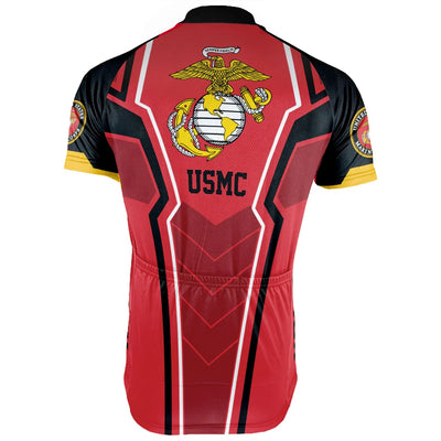 Customized USMC US MARINE CORPS Men's Cycling Jersey Short Sleeve