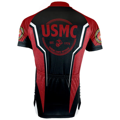 Customized USMC US MARINE CORPS Men's Cycling Jersey Short Sleeve