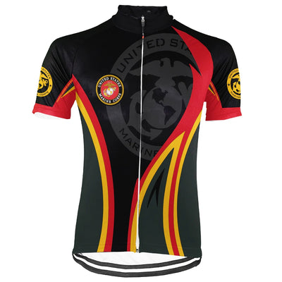 Customized USMC US MARINE CORPS Men's Cycling Jersey Short Sleeve