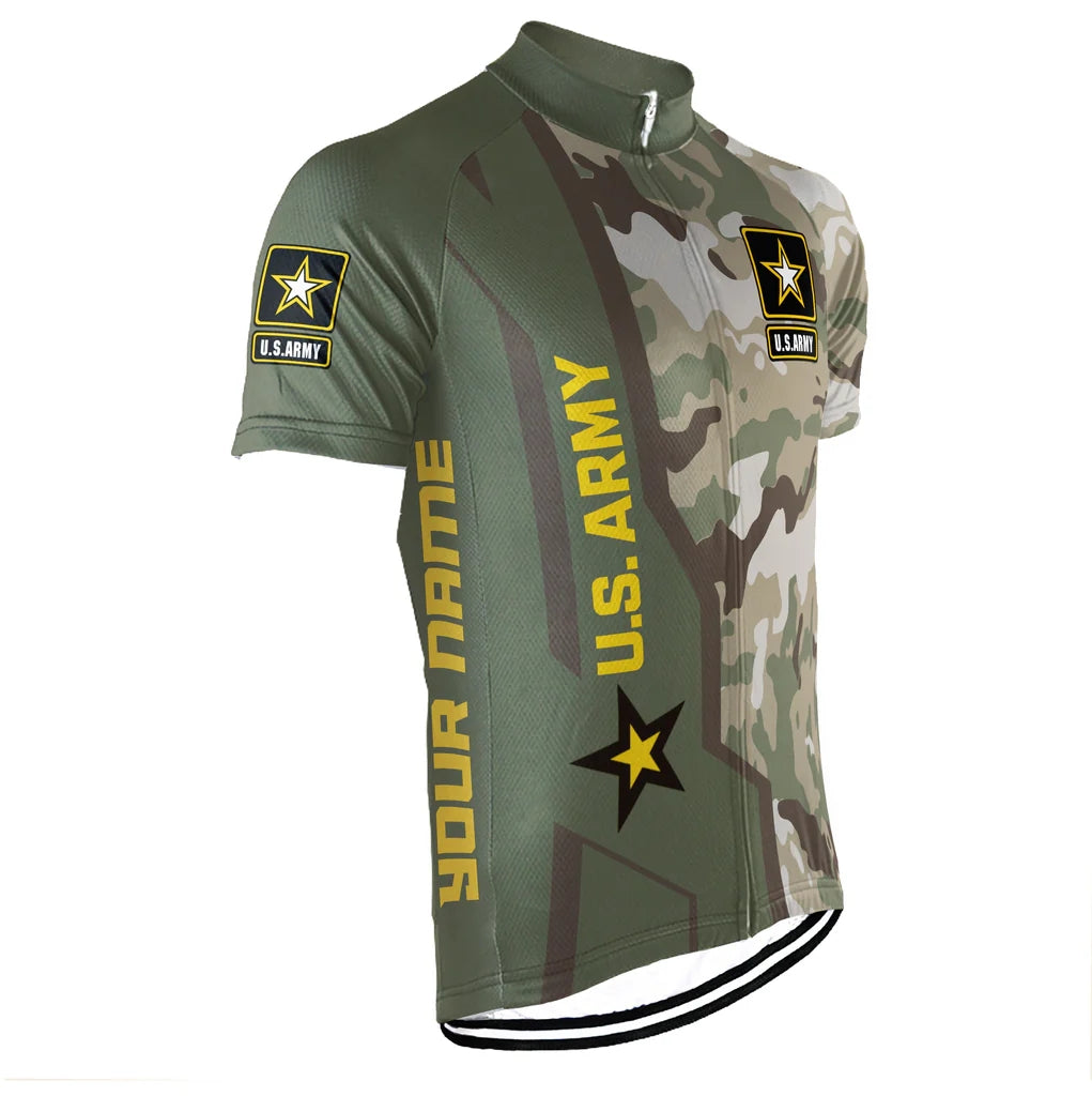 Customized US ARMY Men's Cycling Jersey Short Sleeve