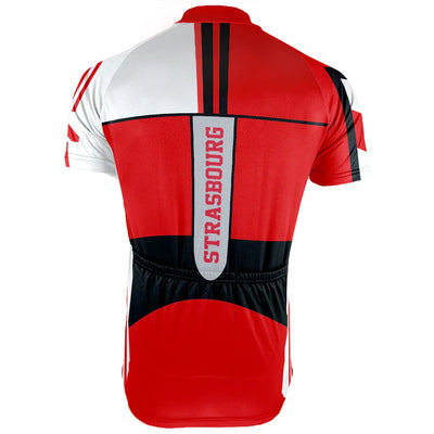 Customized Strasbourg Men's Cycling Jersey Short Sleeve