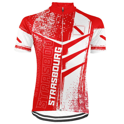 Customized Strasbourg Men's Cycling Jersey Short Sleeve