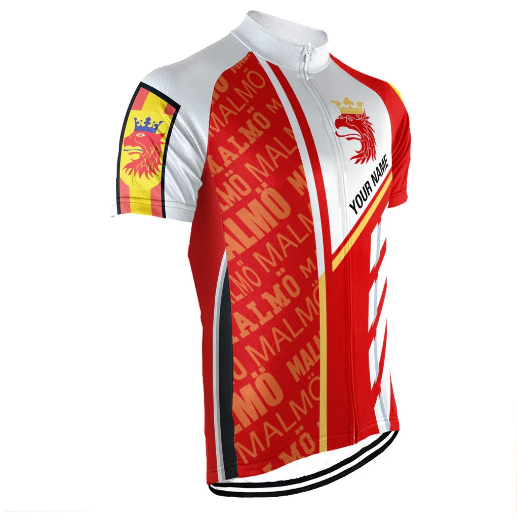 Customized Malmö Men's Cycling Jersey Short Sleeve
