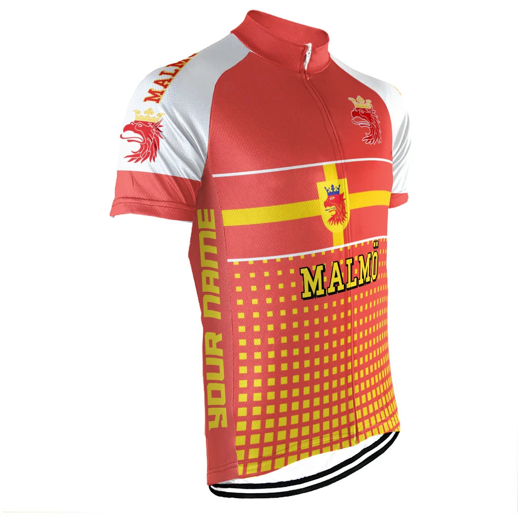 Customized Malmö Men's Cycling Jersey Short Sleeve
