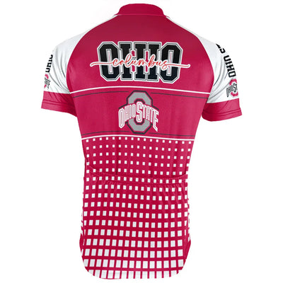 Customized Ohio State University Men's Cycling Jersey Short Sleeve