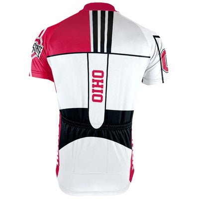 Customized Ohio State University Men's Cycling Jersey Short Sleeve