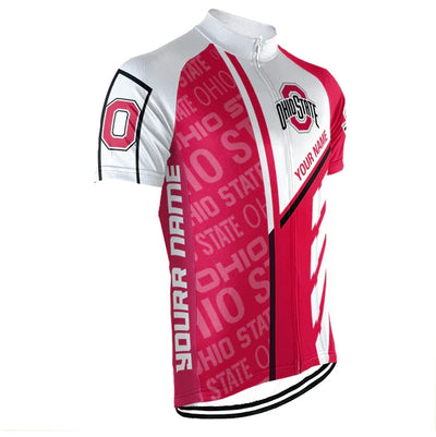 Customized Ohio State University Men's Cycling Jersey Short Sleeve