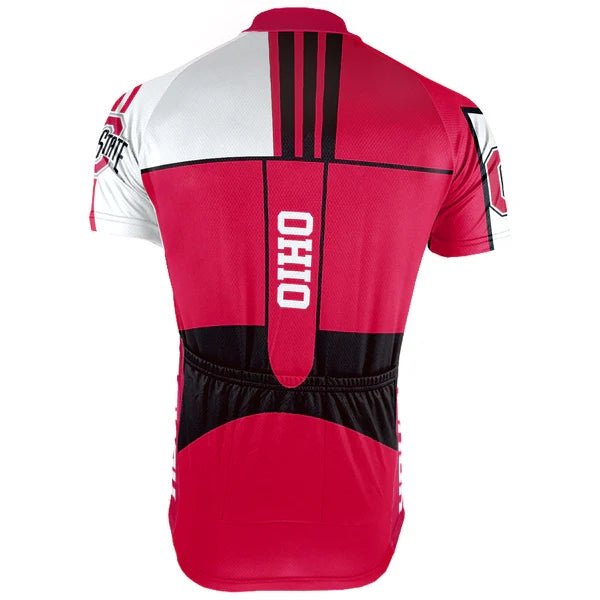 Customized Ohio State University Men's Cycling Jersey Short Sleeve