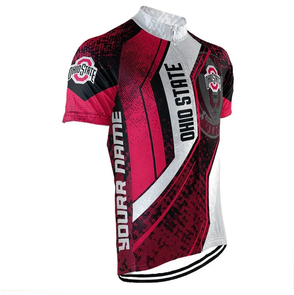 Customized Ohio State University Men's Cycling Jersey Short Sleeve