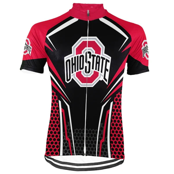 Customized Ohio State University Men's Cycling Jersey Short Sleeve