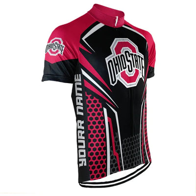 Customized Ohio State University Men's Cycling Jersey Short Sleeve