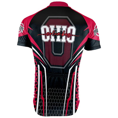 Customized Ohio State University Men's Cycling Jersey Short Sleeve