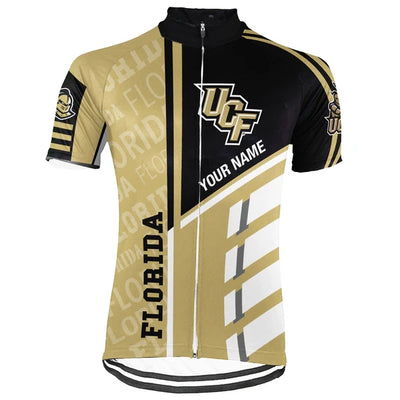 Customized University of Central Florida UCF Men's Cycling Jersey Short Sleeve