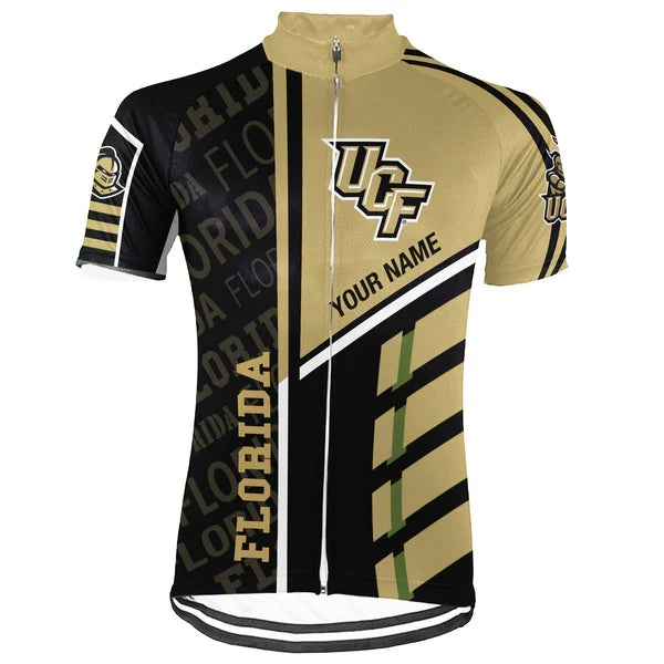 Customized University of Central Florida UCF Men's Cycling Jersey Short Sleeve