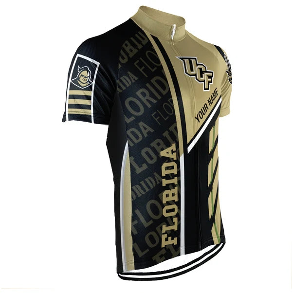 Customized University of Central Florida UCF Men's Cycling Jersey Short Sleeve