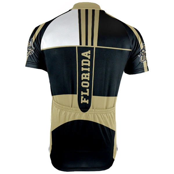 Customized University of Central Florida UCF Men's Cycling Jersey Short Sleeve