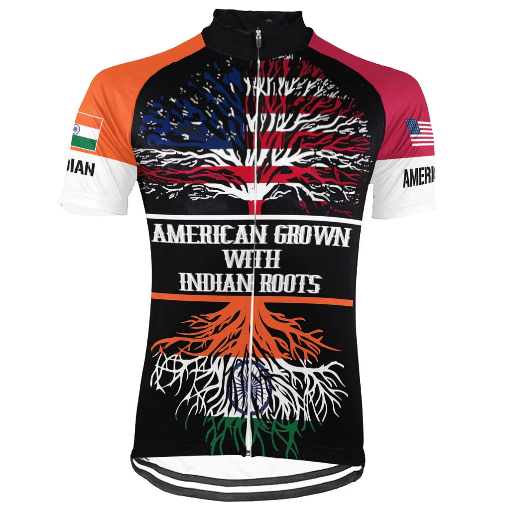 Customized Indian American Men's Cycling Jersey Short Sleeve