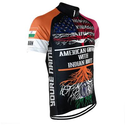 Customized Indian American Men's Cycling Jersey Short Sleeve
