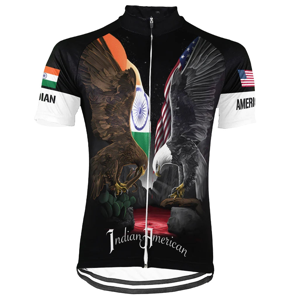 Customized Indian American Men's Cycling Jersey Short Sleeve