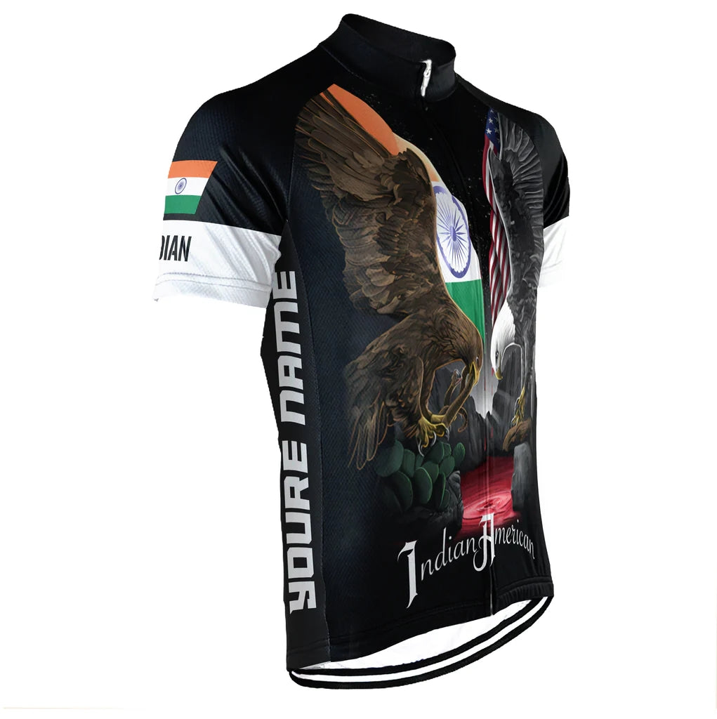 Customized Indian American Men's Cycling Jersey Short Sleeve