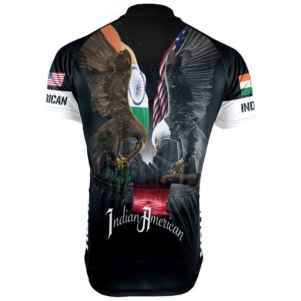 Customized Indian American Men's Cycling Jersey Short Sleeve