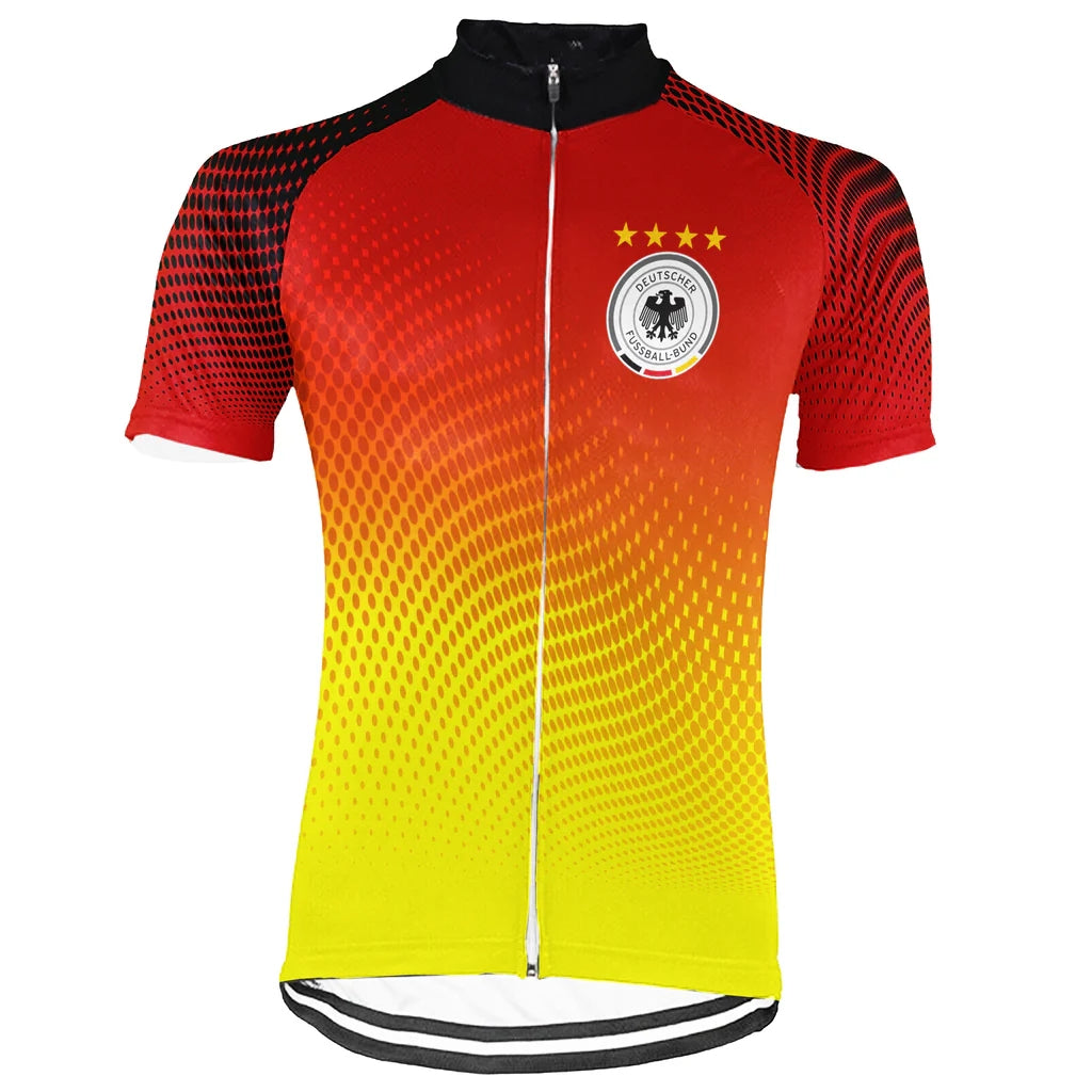 Customized Germany Men's Cycling Jersey Short Sleeve