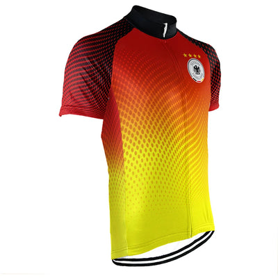 Customized Germany Men's Cycling Jersey Short Sleeve