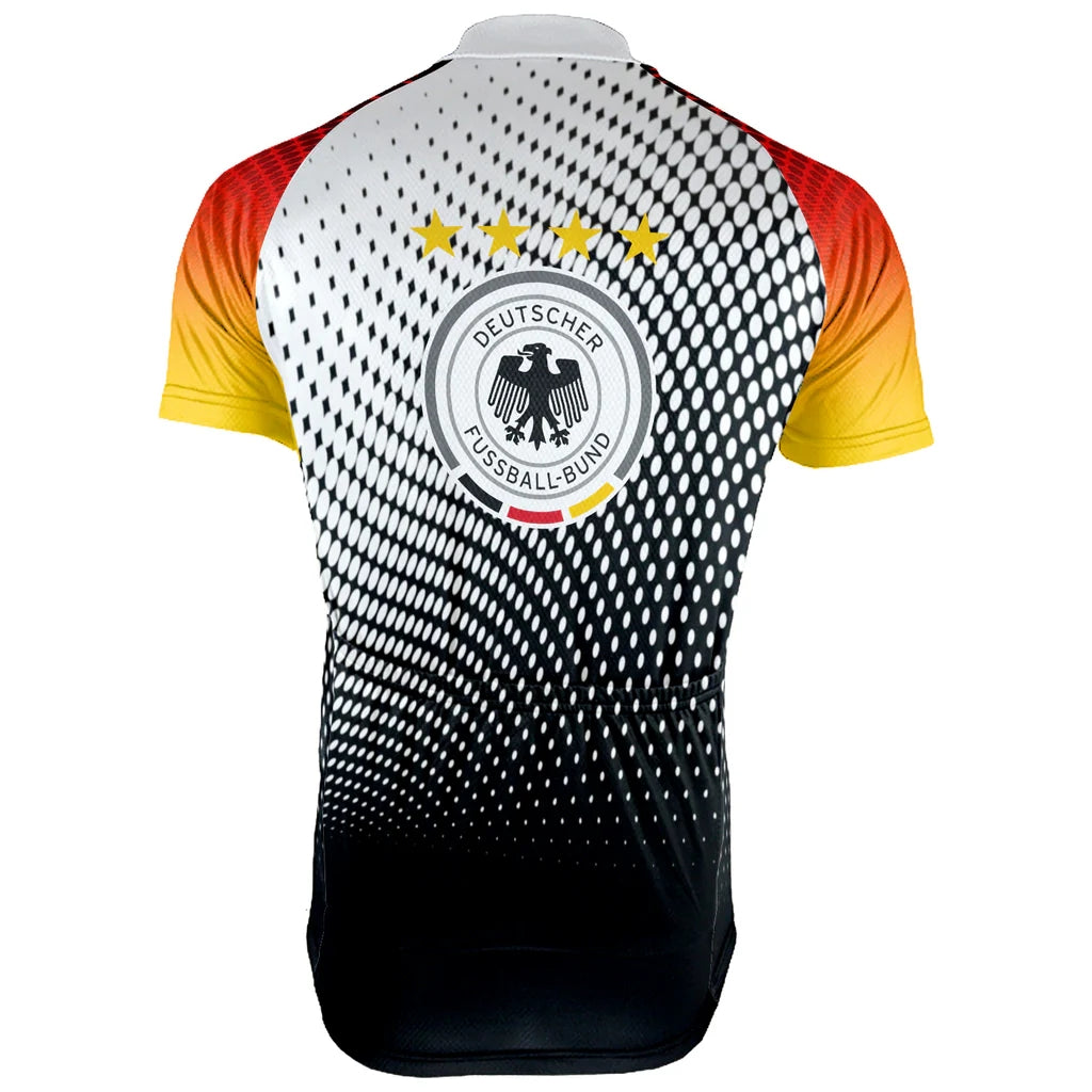 Customized Germany Men's Cycling Jersey Short Sleeve