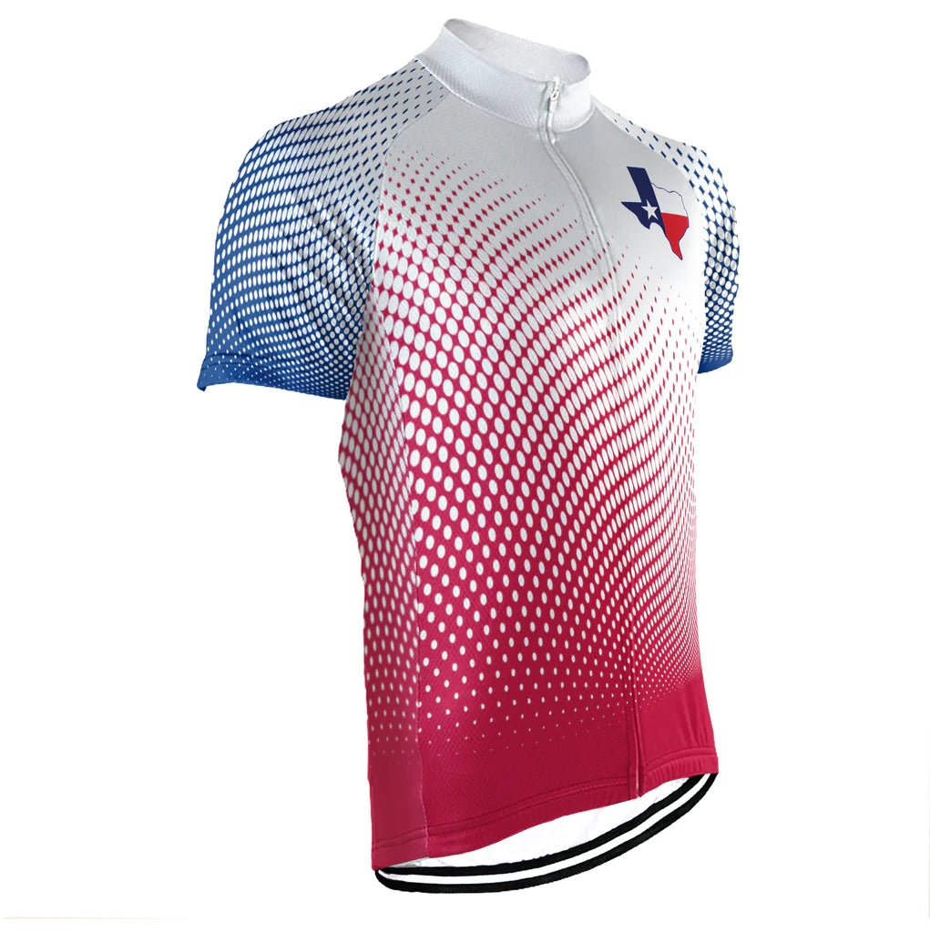 Customized Texas Men's Cycling Jersey Short Sleeve