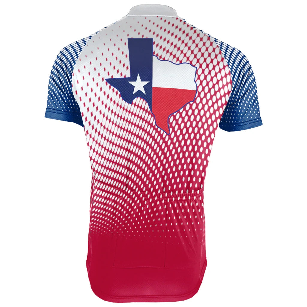 Customized Texas Men's Cycling Jersey Short Sleeve