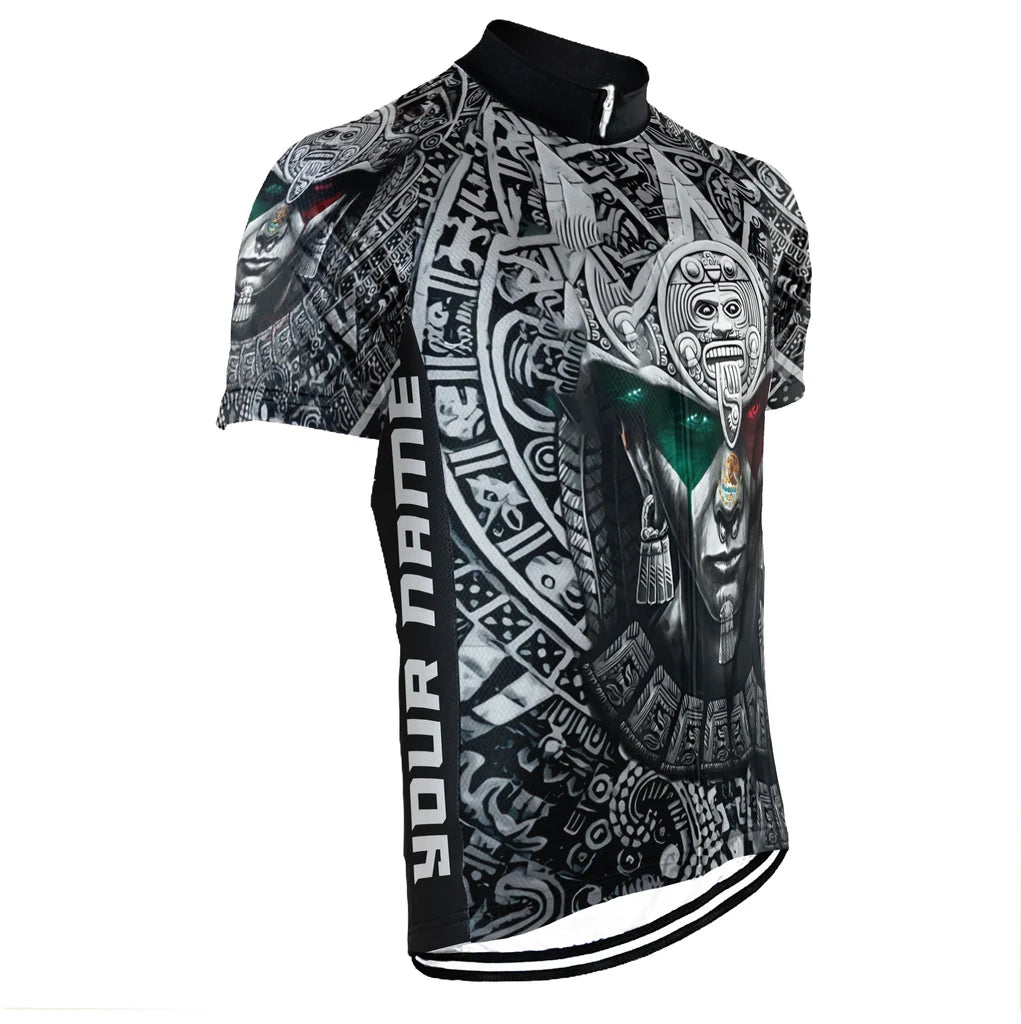 Customized Mexico Aztec Men's Cycling Jersey Short Sleeve