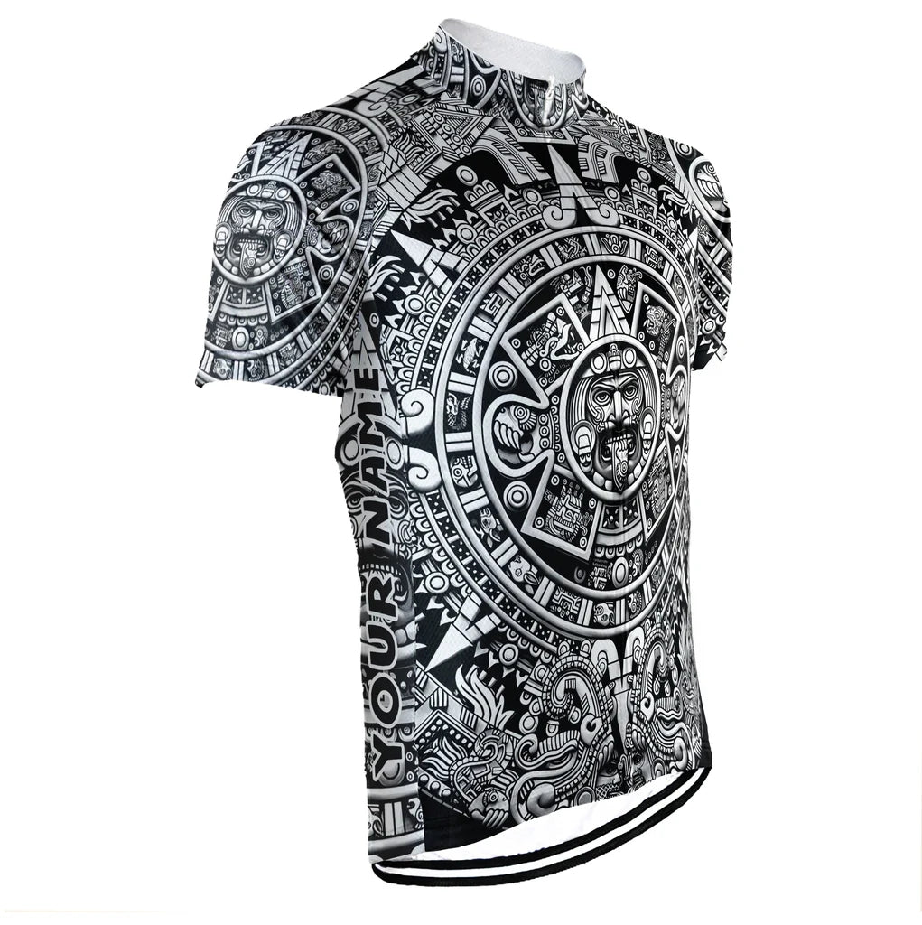 Customized Mexico Aztec Men's Cycling Jersey Short Sleeve