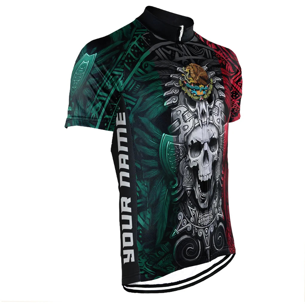 Customized Mexico Aztec Men's Cycling Jersey Short Sleeve