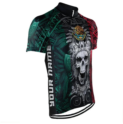Customized Mexico Aztec Men's Cycling Jersey Short Sleeve