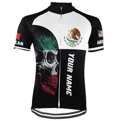 Customized Mexican American Men's Cycling Jersey Short Sleeve