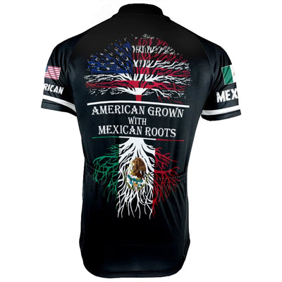 Customized Mexican American Men's Cycling Jersey Short Sleeve