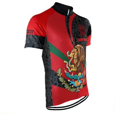 Customized Mexican American Men's Cycling Jersey Short Sleeve
