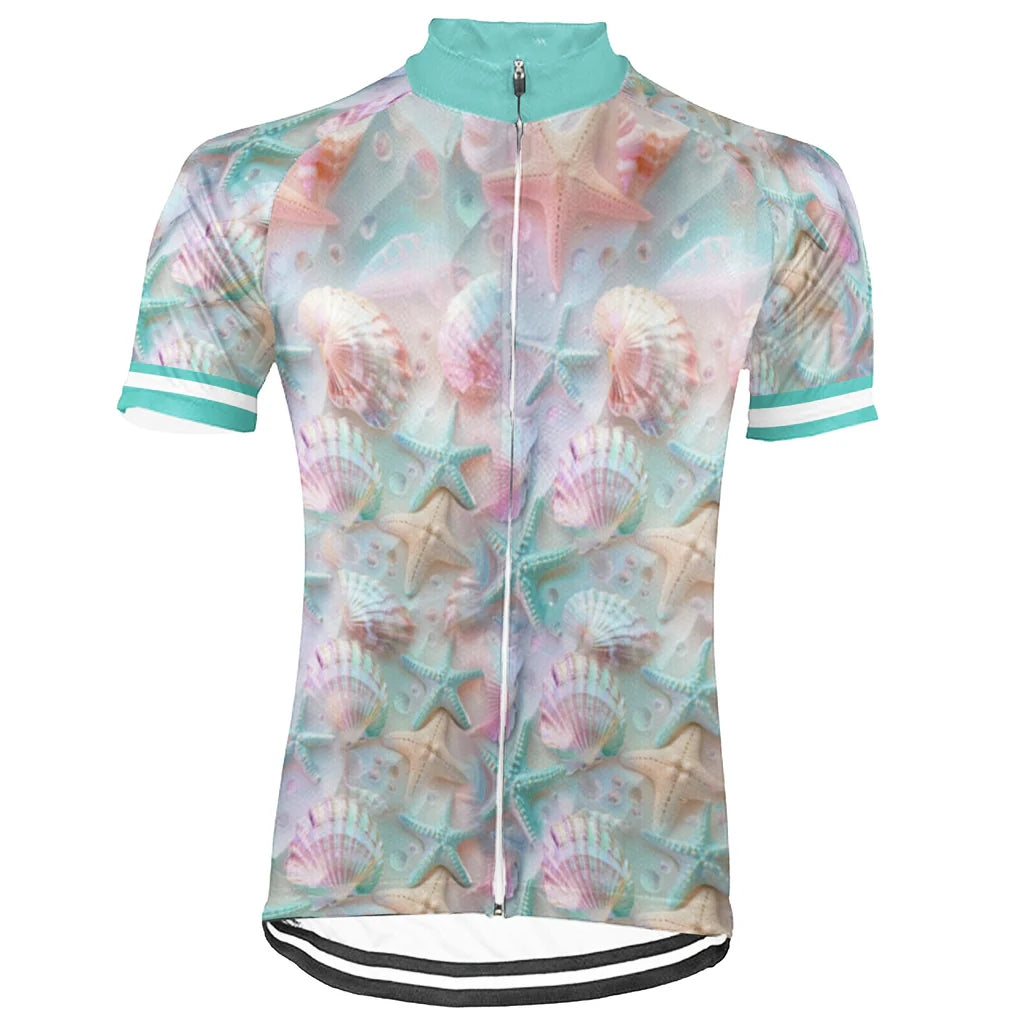 Customized Coastal Shell Men's Cycling Jersey Short Sleeve