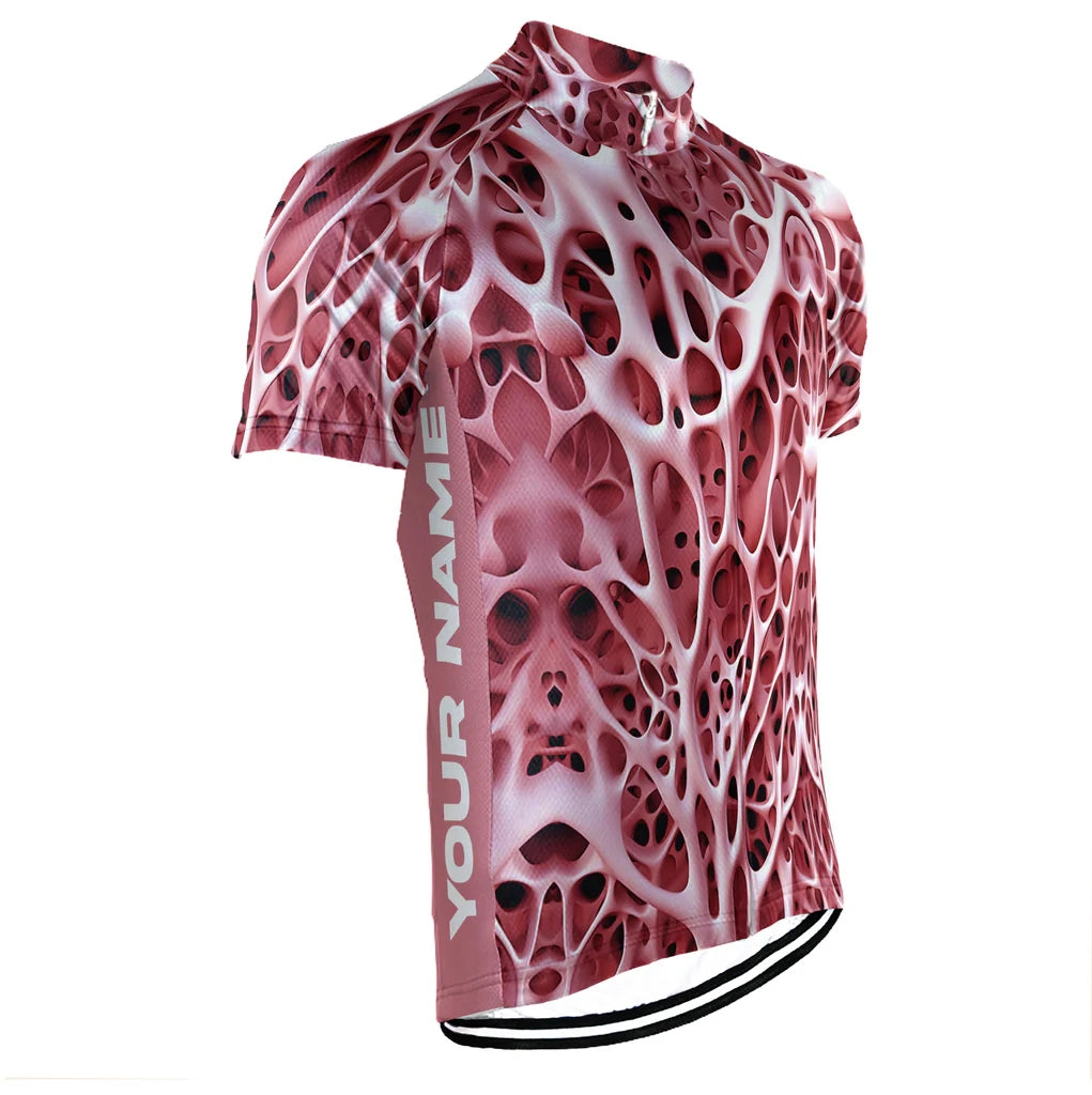 Customized 3D Stripe Men's Cycling Jersey Short Sleeve