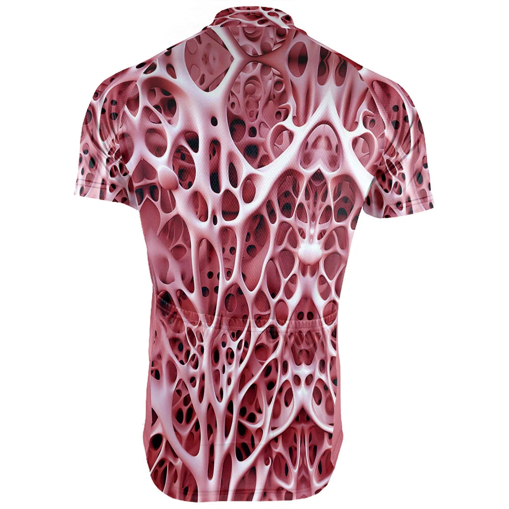 Customized 3D Stripe Men's Cycling Jersey Short Sleeve