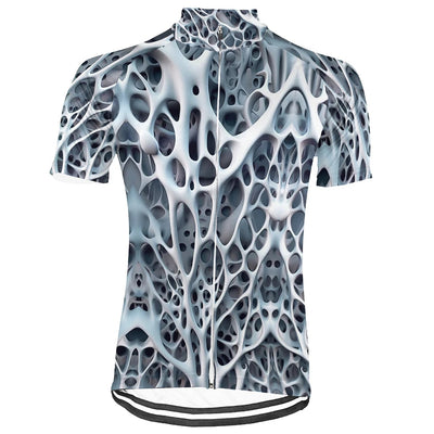 Customized 3D Stripe Men's Cycling Jersey Short Sleeve