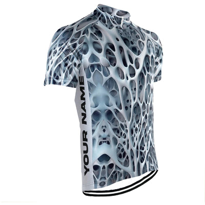 Customized 3D Stripe Men's Cycling Jersey Short Sleeve